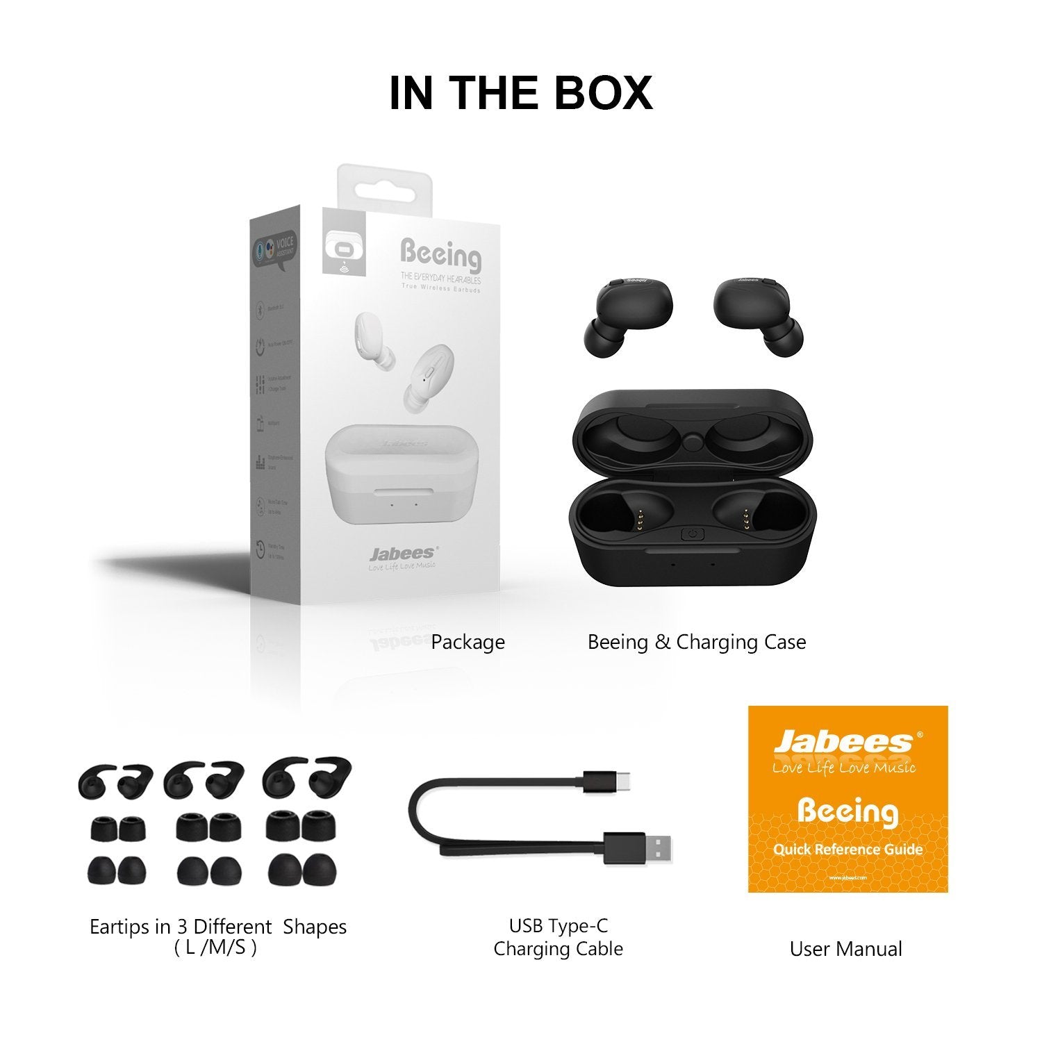 Beeing - The Cutting-Edge True Wireless Earbuds w/ Qi-Enable Wireless Charg Case