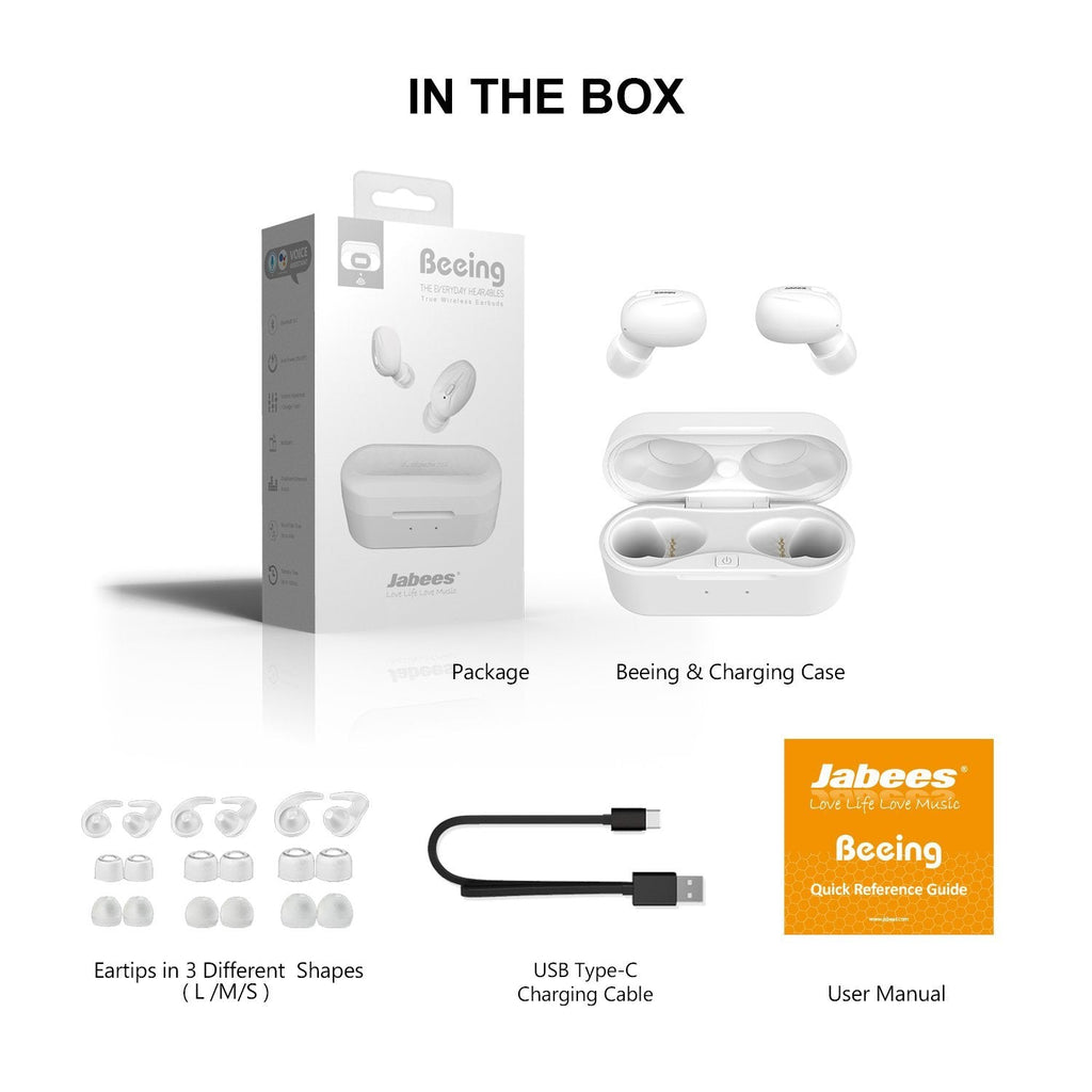 Beeing - The Cutting-Edge True Wireless Earbuds w/ Qi-Enable Wireless Charg Case