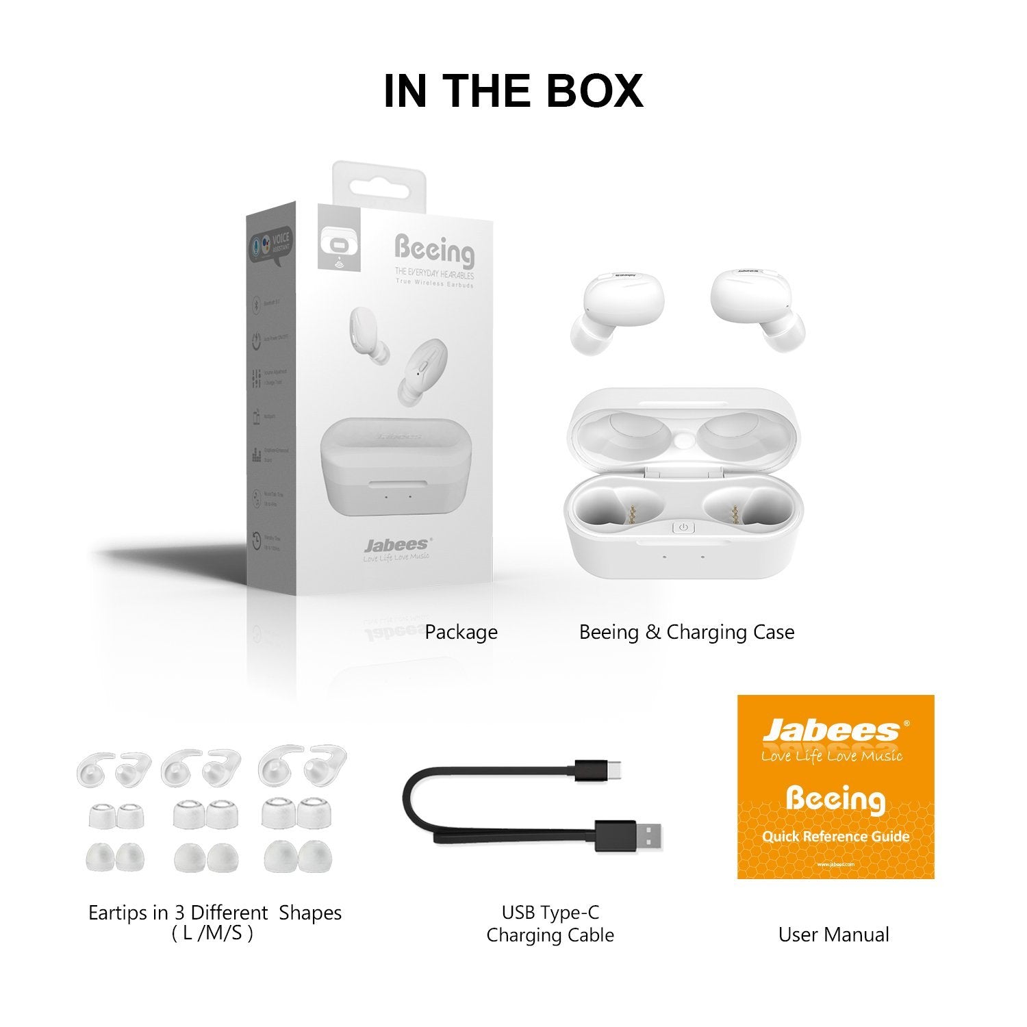 Beeing - The Cutting-Edge True Wireless Earbuds w/ Qi-Enable Wireless Charg Case